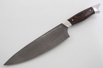 Шеф нож серии "Рататуй" ХВ-5 (алмазная), рукоять дерево венге.